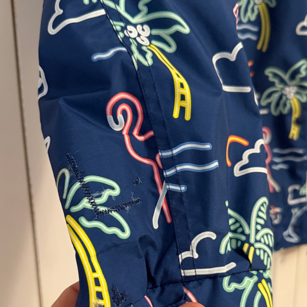 Chubbies Neon Patterned Windbreaker Jacket With R… - image 7